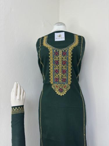 مخور كشميري قطن بارد تطريز وكريستال