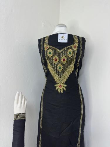 مخور كشميري قطن بارد تطريز وكريستال