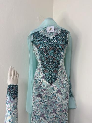 مخور حرير اندنوسي بالطرحه تطريز وكريستال