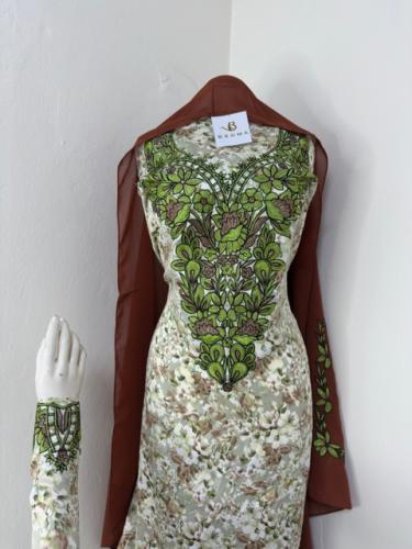 مخور حرير اندنوسي بالطرحه تطريز وكريستال