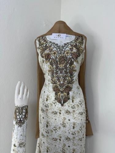 مخور حرير اندنوسي بارد بالطرحه تطريز وكريستال