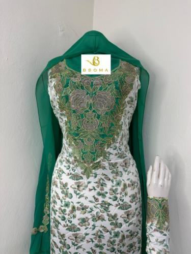 مخور اماراتي حرير اندنوسي بالطرحه تطريز وكريستال