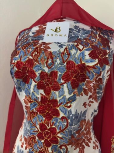 مخاوير اماراتيه حرير اندنوسي تطريز وكريستال متروس...