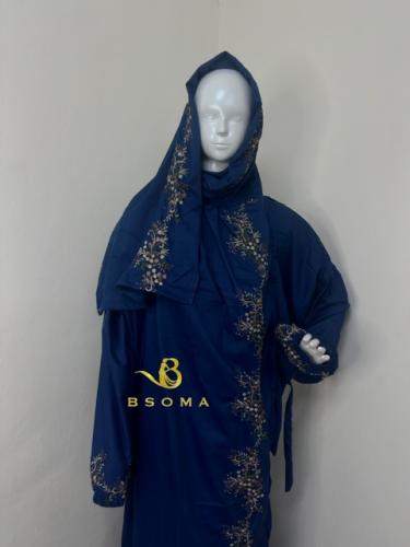 شرشف صلاة نسائي قطن مطرز (مرد-لف)