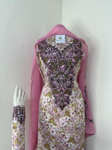 مخور حرير اندنوسي بالطرحه تطريز وكريستال