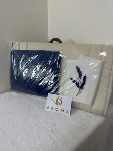 طقم صلاة كامل فاخر - شرشف بليسيه لف + سجادة اسنفج...