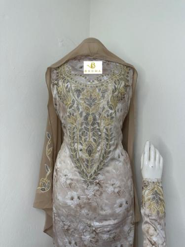 مخور حرير ديجتال بالطرحه تطريز وكريستال