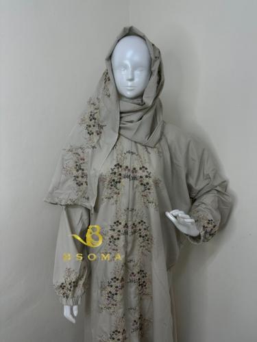 شرشف صلاة نسائي قطن مطرز (سحاب)