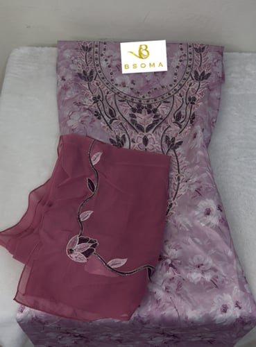 مخور حرير ديجتال بالطرحه تطريز وكريستال