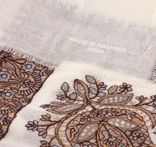 شال كشميري ١٠٠٪ - فرسان