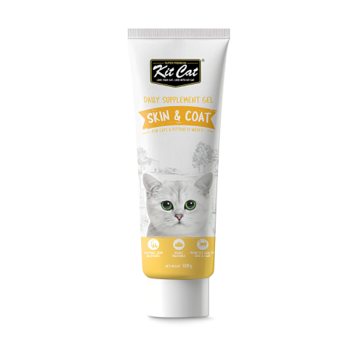 كت كات مكمل غذائي يومي جل لدعم صحة الجلد والفراء ل...