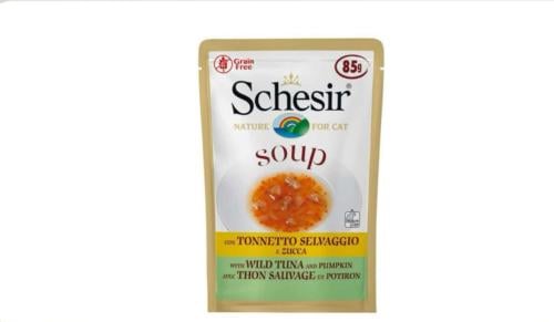 شيزر ظرف تونا بري صغير مع القرع بالحساء للقطط