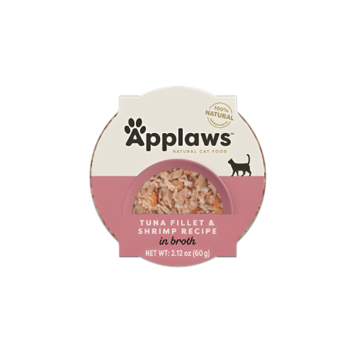 ابلاوز صحن طعام رطب للقطط تونا مع الجمبري 60g