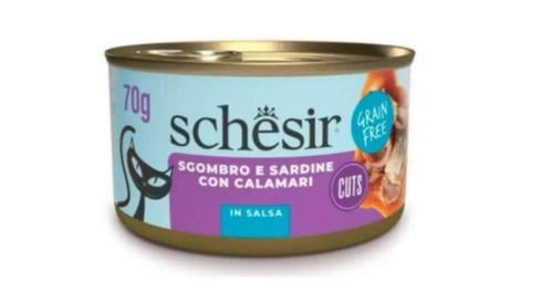 شيزر طعام رطب للقطط بسمك الماكريل والسردين