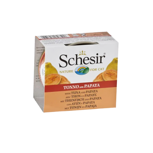 شيزر معلبات تونة مع البابايا طعام رطب للقطط 75جرام