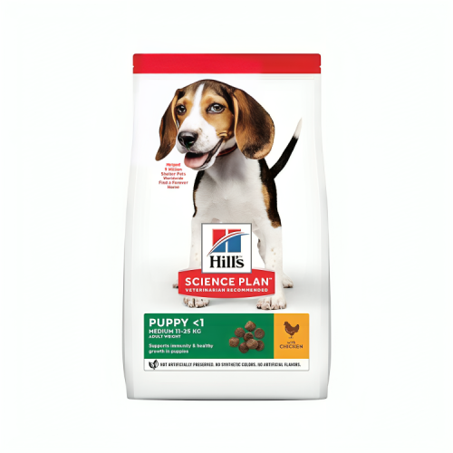 هيلز سينس بلان بنكهة الدجاج طعام جاف للجراء متوسطة...