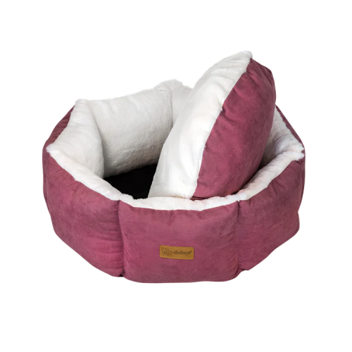 فيلاين قو سرير دائري الشكل للقطط والكلاب لون زهري