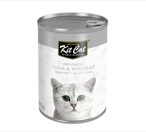 كت كات معلبات التونة وصغار السمك طعام رطب للقطط 40...