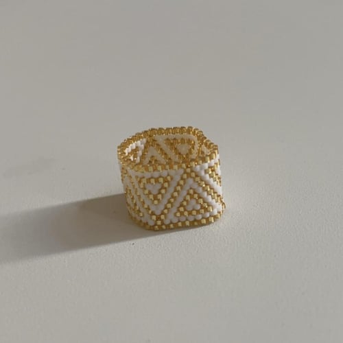 خاتم مثلثات - Ring Free Size