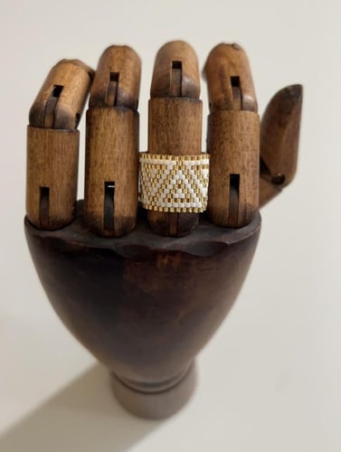 خاتم مثلثات - Ring Free Size