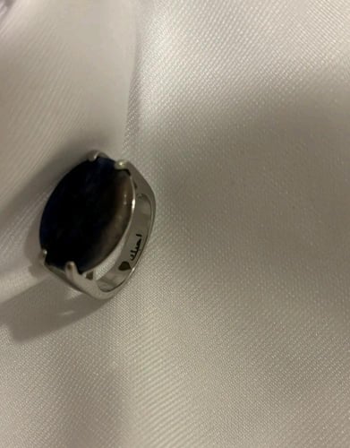 خاتم ملكي محفور فضة 925