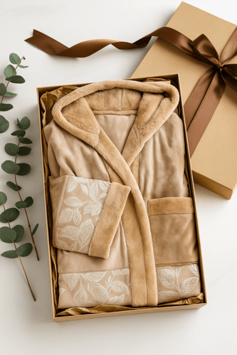 فروة شتوية بيج بتدخيلات جاكار من الاسفل