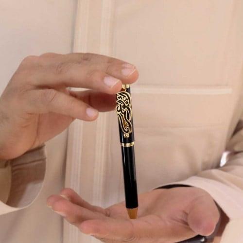 قلم مبطن بالاسم - اسود