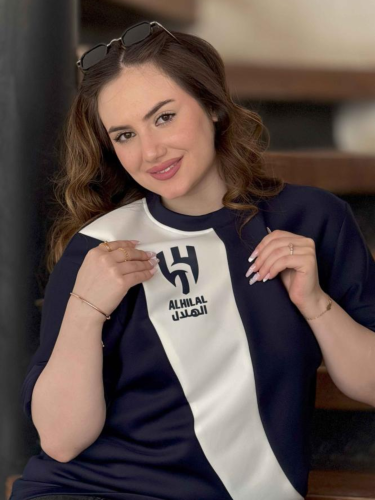 تيشرت الهلال كحلي &ابيض