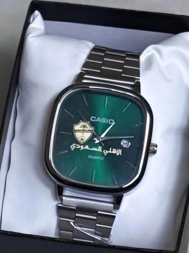 ساعة كاسيو بتصميم شعار الاهلي