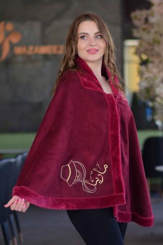 وشاح الأناقة عنابي