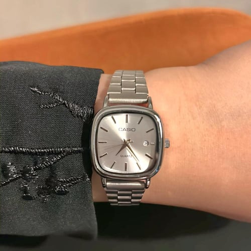 كاسيو LTP نسائي فضي