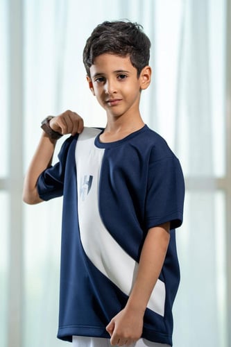 تيشرت الهلال كحلي &ابيض