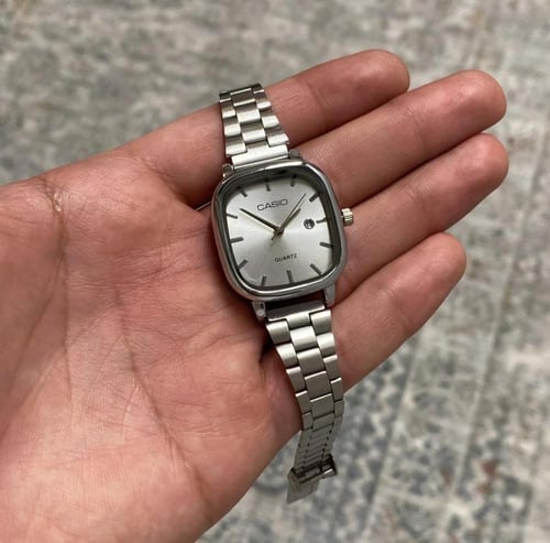 كاسيو LTP نسائي فضي