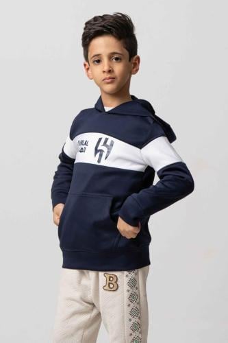 بلوفر كحلي أطفال بهوية نادي الهلال