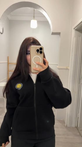 بلوفر بغطاء راس ووجه شتوي لنادي النصر