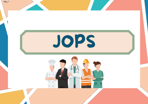 مطوية الوظائف الصف الثالث انجليزي