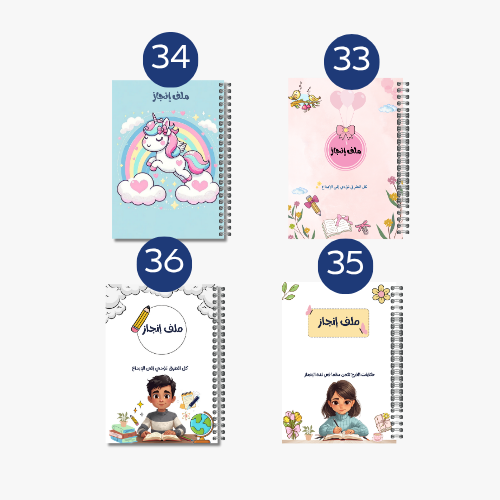 ملف إنجاز شخصيات متعددة 33-36