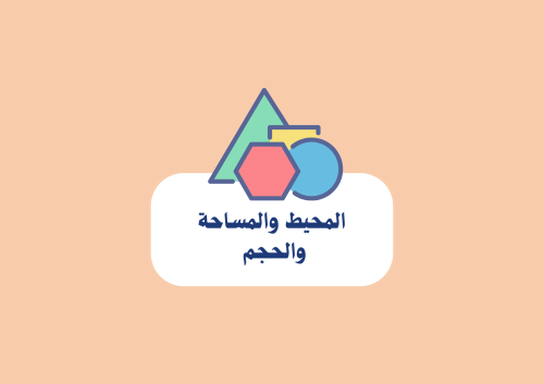 مطوية المحيط والمساحة والحجم الصف الخامس ( الفصل ا...