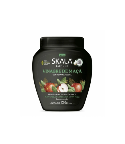 كريم مرطب بخل التفاح للشعر الجاف والمجعد من سكالا...