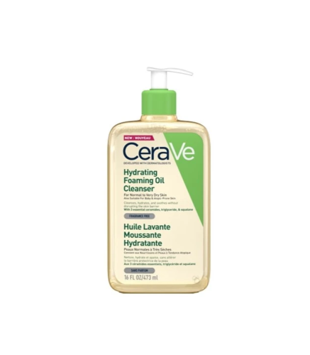زيت رغوي منظف ومرطب للبشرة من سيرافي – 473 مل