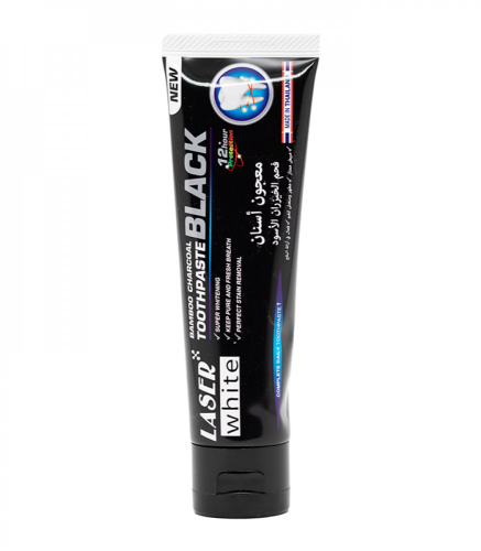 معجون اسنان بفحم الخيزران الاسود من ليزر وايت 100ج
