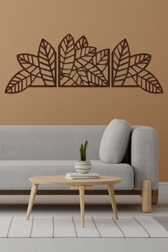 لوحة خشبية بنقشة "أوراق شجر"