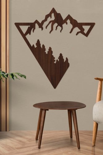 لوحة خشبية بنقشة "جبال"