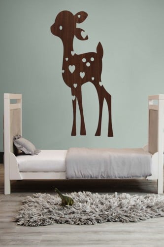 لوحة خشبية بنقشة "غزال"