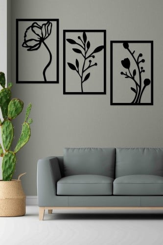 لوحة اكريليك بنقشة ورود