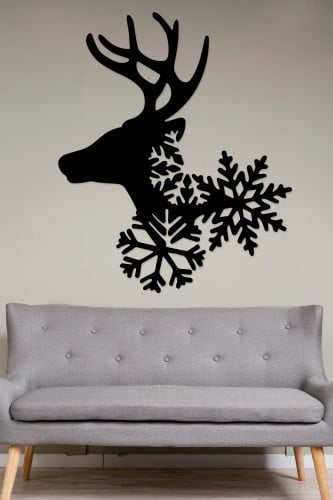 لوحة اكريليك بنقشة رأس الغزال