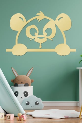 لوحة اكريليك بنقشة الباندا