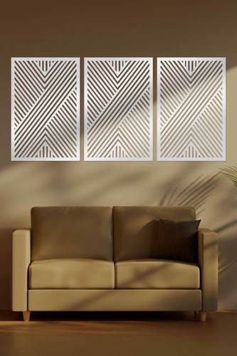 لوحة اكريليك بنقشة عصرية هندسية