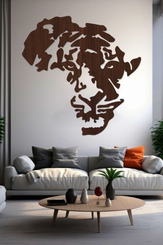 لوحة خشبية بنقشة " نمر"