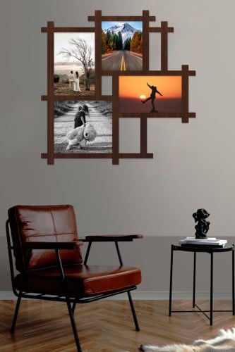 لوحة خشبية بنقشة"إطارات"